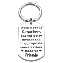 Load image into Gallery viewer, Coworker Gift for Women Work Bestie Keychain Employee Appreciation Friendship Gift Colleague Friends Going Away Leaving Gifts for Coworker to Friends Birthday Work Made Us Coworkers Gift
