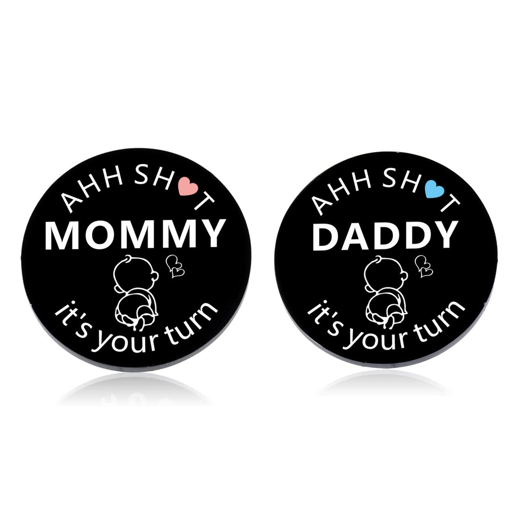 Baby Decision Coin for New Mom Dad Parent to Be Gifts for Women Men Valentine's Day Baby Pregnancy Gifts Birthday Gift for Newborn Boy Girl First Time Fathers Mothers Day Gift Double-Sided