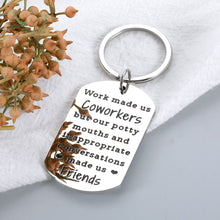 Load image into Gallery viewer, Coworker Gift for Women Work Bestie Keychain Employee Appreciation Friendship Gift Colleague Friends Going Away Leaving Gifts for Coworker to Friends Birthday Work Made Us Coworkers Gift
