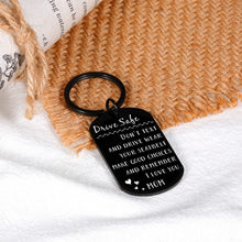Load image into Gallery viewer, Drive Safe Keychain Christmas Socking Stuffers for Teen Boys Girls Son Daughter from Mom New Driver Gifts Birthday Gifts for Step Son Graduation Gifts Anniversary Valentine&#39;s Day Gifts for Men

