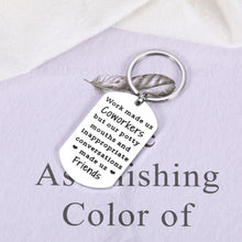 Load image into Gallery viewer, Coworker Gift for Women Work Bestie Keychain Employee Appreciation Friendship Gift Colleague Friends Going Away Leaving Gifts for Coworker to Friends Birthday Work Made Us Coworkers Gift
