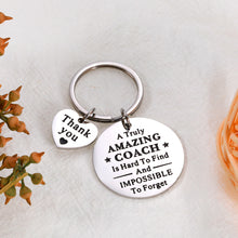 Load image into Gallery viewer, Coach Christmas Gift Cheer Coach Appreciation Gift Football Soccer Volleyball Baseball Coach Keychain for Men Women Thank You Coach Birthday Present Thanksgiving Retirement Gift for Coach Gift Bulk
