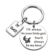 Load image into Gallery viewer, Fathers Day Gift Keychain for Dad Step Father in Law from Kids Daughter Dad Birthday Christmas Gifts for Men Him Papa Valentines Thanksgiving Present from Girls to Daddy Stepdad Keyring
