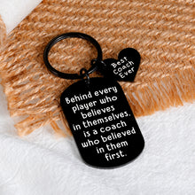 Load image into Gallery viewer, Coach Thank You Gifts for Basketball Coach Sport Coach Cheer Coach Gift Keychain for Soccer Football Coach Volleyball Baseball Coach Retirement Christmas Going Away Gift for Coach Appreciation Keyring
