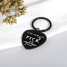 Load image into Gallery viewer, Guitar Keychain Love Gifts for Him Her Girlfriend Birthday Christmas Gifts for Boyfriend Husband Valentines Day Gifts for Guitar Players Anniversary Christmas Stocking Stuffers Guitar Accessories

