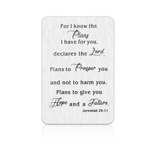 Load image into Gallery viewer, Christian Religious Gift Wallet Card for Women Men Inspirational Birthday Christmas Idea for Daughter Son Friends Baptism Bible Verse Gifts for Teen Boys Girls Grandchildren from Grandfather
