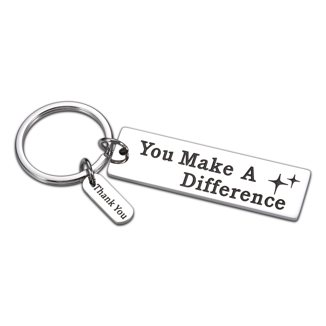 Coworker Teacher Employee Appreciation Gift Keychain for Bosses Day Thank You Retirement Gifts for Women Men Colleagues Coworker Nurse Coach Christmas Stocking Stuffers Graduation Presents