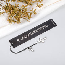 Load image into Gallery viewer, Holy Bible Bookmarks with Cross Chain for Christian Book Marks Gifts for Women Men Religious Bible Verses Bookmarks for Friends Birthday Christmas Catholic Gifts Stocking Stuffers Faith Charms
