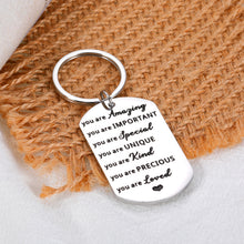 Load image into Gallery viewer, Inspirational Birthday Gift for Women Men Funny Keychain for Friend BFF Her Him Thank You Appreciation Gift for Coworker Boss Teacher Graduation to Daughter Son from Mom Dad Thanksgiving Christmas
