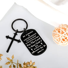 Load image into Gallery viewer, Inspirational Christian Gifts Cross Keychain for Women Men Religious Easter Gifts for Kids Adults Faith Bible Verse Accessories for Sunday School Prayer Reminder Gift Catholic Church Baptism Favors
