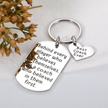 Load image into Gallery viewer, Coach Appreciation Gifts for Basketball Sport Coach Gifts for Men Soccer Coach Football Coach Gifts for Volleyball Baseball Tennis Coach Birthday Retirement Christmas Gift for Coach Thank You Keychain
