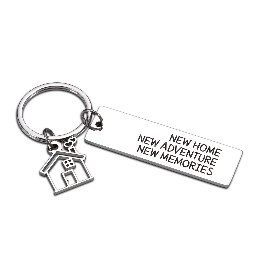 Housewarming Gifts for New House Apartment First Home Essentials Keychain for New Couples Homeowner Newlywed Gifts Ideas for Women Men Going Moving Away Gifts for Best Friends Neighbors New Adventure