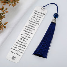 Load image into Gallery viewer, Christmas Stocking Stuffers for Son from Mom, Inspirational Bookmark Gifts for Teen Boys, Birthday Gifts for Son in Law, Graduation Gifts for Son from Mother, Valentine&#39;s Day Gifts for Step Son Adult
