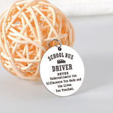 Load image into Gallery viewer, Bus Driver Appreciation Gifts Keychain for Men Women School Bus Driver Gifts for Christmas End of Year Back to School Gift for Son Daughters Bus Driver Stocking Stuffer for School Bus Driver Thank You
