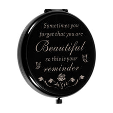Load image into Gallery viewer, Delujouberst Stocking Stuffers for Women Daughter Girls Compact Makeup Mirror Birthday Thanksgiving Valentines Day Gift for Mom Wife Girlfriend Inspirational Gift for Her Friend Sister Nurse Female
