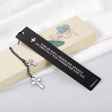 Load image into Gallery viewer, Holy Bible Bookmarks with Cross Chain for Christian Book Marks Gifts for Women Men Religious Bible Verses Bookmarks for Friends Birthday Christmas Catholic Gifts Stocking Stuffers Faith Charms

