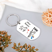 Load image into Gallery viewer, Funny Boss Day Gifts Keychain for Men, Boss Lady Gifts for Women Office, Gifts for Bosses Female Male Leaving, Coworker Employee Appreciation Gift for Mentor Manager Supervisor Leader Retirement
