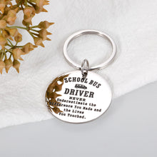 Load image into Gallery viewer, Bus Driver Appreciation Gifts Keychain for Men Women School Bus Driver Gifts for Christmas End of Year Back to School Gift for Son Daughters Bus Driver Stocking Stuffer for School Bus Driver Thank You
