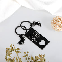 Load image into Gallery viewer, Funny Gamer Gifts for Men Boyfriend Birthday Gifts from Girlfriend Matching Keychains for Couple Gifts for Gamer Boyfriend Girl Son Friend Video Game Lover Valentines Day Anniversary Gaming Accessory
