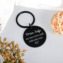 Load image into Gallery viewer, Drive Safe Keychains for Boyfriend Gifts from Girlfriend Cute Valentine&#39;s Christmas Gifts for Him Her Husband Birthday Presents from Wife Fiance Couple Gifts New Driver Gifts for Son Friend Women Men
