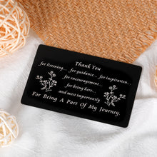 Load image into Gallery viewer, Coach Thank You Gifts for Women Men Friend Mentor Bosses Day Wallet Inset Card for Teacher Pastor Employee Appreciation Gifts for Coworkers Baseball Tball Softball Football Coach Appreciation Keepsake

