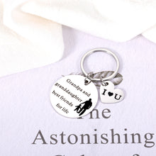 Load image into Gallery viewer, Grandpa Gifts Key Chain for Grandpa Christmas Birthday Gifts for Grandpa Daddy New Grandpa Granddaughter Gift Ideas for Fathers Day Family Gifts for Grandfather Dad Retirement Stocking Stuffers
