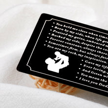 Load image into Gallery viewer, Mens Stocking Stuffer Christmas Gifts for Dad from Daughter Son to Father Daddy Gifts Metal Wallet Card for Fathers Day Birthday Gifts for Stepdad Father in Law Gifts for Dad Appreciation Thank You
