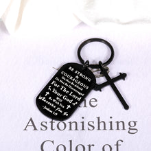 Load image into Gallery viewer, Inspirational Christian Gifts Cross Keychain for Women Men Religious Easter Gifts for Kids Adults Faith Bible Verse Accessories for Sunday School Prayer Reminder Gift Catholic Church Baptism Favors
