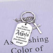 Load image into Gallery viewer, Bible Verse Keychain Christian Religious Gifts for Women Men Christmas Stocking Stuffers for Husband Wife Inspirational Birthday Baptism Gifts for Son Daughter Faith First Communion Gifts for Girl Boy
