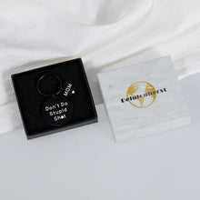 Load image into Gallery viewer, Christmas Stocking Stuffers Gift for Son from Mom Birthday Gifts for Teen Boy Girl Valentines Day Gifts for Daughter Graduation Gift for Him Her Women Men Funny Don&#39;t Do Stupid Poop Teenagers Keychain
