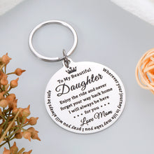 Load image into Gallery viewer, Christmas Stocking Stuffer Birthday Gifts for Daughter Teen Girls Gifts from Mom Valentine&#39;s Day Inspirational Keychain Encouragement Gifts for Daughter Graduation Gifts for Step Daughter in Law
