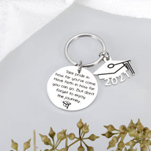 Load image into Gallery viewer, Graduation Gift Keychain for Him Her Inspirational College Grad Master Graduates High School Students Nurse Gift for Women Men Boys Girls Class of 2021 Daughter Son Present
