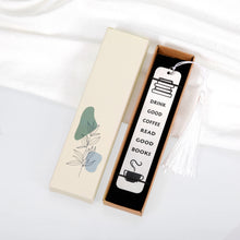 Load image into Gallery viewer, Book Lovers Gifts Book Mark with Tassel for Book Lovers Coffee Lovers Bookmarks for Women Men Best Friends Teacher Daughter Bookworms Book Readers Birthday Christmas Book Club Gifts Stocking Stuffers
