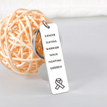 Load image into Gallery viewer, Breast Cancer Survivor Gifts Key Chain for Women Friends Comfort Items for Chemo Patients Christmas Stocking Stuffers Gifts for Cancer Patient Mom Daughter Ovarian Breast Cancer Awareness Accessories
