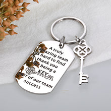 Load image into Gallery viewer, Appreciation Gifts for Employees Coworker, Boss Day Thank You Gifts Keychain for Women Men, Office Staff Colleague Friend Leaving Farewell Going Away Birthday Christmas Retirement Gift for Male Female
