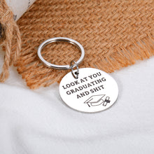 Load image into Gallery viewer, Funny College Graduation Gifts for Him Her Boy Girl Class of 2022 Nursing Medical School Grad Graduation Gifts for High School Student Son Daughter Senior PhD Master Degree Graduation Gift Keychain
