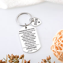 Load image into Gallery viewer, Christmas Stocking Stuffers for Teen Boys Gifts, Inspirational Keychain for Son, Valentine&#39;s Day Gifts for Son from Mom, Birthday Gifts for Son in Law Adults, Graduation Gifts for Stepson Son from Dad
