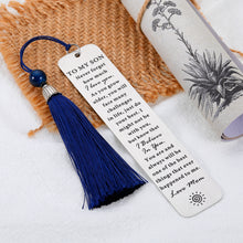 Load image into Gallery viewer, Christmas Stocking Stuffers for Son from Mom, Inspirational Bookmark Gifts for Teen Boys, Birthday Gifts for Son in Law, Graduation Gifts for Son from Mother, Valentine&#39;s Day Gifts for Step Son Adult
