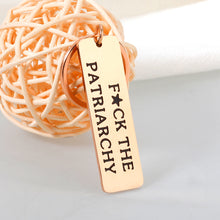 Load image into Gallery viewer, Delujouberst FuCK The Patriarchy Keychain Gifts for Her Women Feminist Gift for Her Activist Gift for Women

