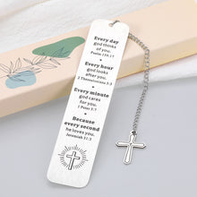 Load image into Gallery viewer, Bible Verse Bookmarks Inspirational Gifts for Women Men Christmas Christian Religious Scripture Gifts for Best Friend Baptism Faith Birthday Present for Son Daughter First Communion Gifts for Godchild
