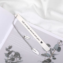 Load image into Gallery viewer, Book Lovers Birthday Gifts for Women Men Friends Inspirational Get Well Soon Gifts Bookmarks for Book Lovers Readers Bookworms Christmas Gifts for Daughter Kids Life Is Tough But So Are You Book Marks
