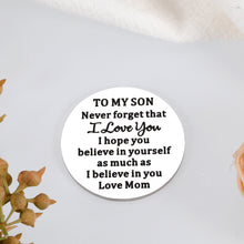 Load image into Gallery viewer, Christmas Stocking Stuffer for Son from Mom, Inspirational Gifts for Teen Kid Boys, Birthday Gifts for Son Adult, Graduation Gifts for Him Son in Law, Pocket Hug Token Valentine&#39;s Day Gifts to My Son
