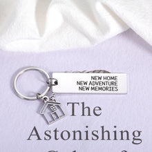 Load image into Gallery viewer, Housewarming Gifts for New House Apartment First Home Essentials Keychain for New Couples Homeowner Newlywed Gifts Ideas for Women Men Going Moving Away Gifts for Best Friends Neighbors New Adventure
