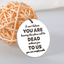 Load image into Gallery viewer, Coworker Leaving Gifts for Women Men Employee Farewell Going Away Goodbye Gifts for Boss Female Male Retirement Leaving Job Gifts New Job Gifts for Colleagues Promotion Birthday Retired Keychains
