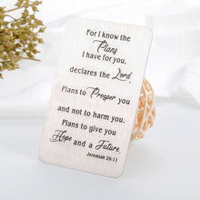 Load image into Gallery viewer, Christian Religious Gift Wallet Card for Women Men Inspirational Birthday Christmas Idea for Daughter Son Friends Baptism Bible Verse Gifts for Teen Boys Girls Grandchildren from Grandfather
