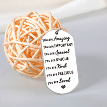Load image into Gallery viewer, Inspirational Birthday Gift for Women Men Funny Keychain for Friend BFF Her Him Thank You Appreciation Gift for Coworker Boss Teacher Graduation to Daughter Son from Mom Dad Thanksgiving Christmas
