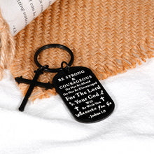 Load image into Gallery viewer, Inspirational Christian Gifts Cross Keychain for Women Men Religious Easter Gifts for Kids Adults Faith Bible Verse Accessories for Sunday School Prayer Reminder Gift Catholic Church Baptism Favors
