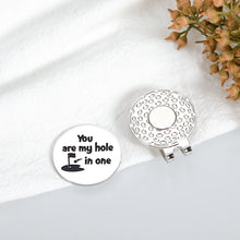 Load image into Gallery viewer, Christmas Stocking Stuffers for Men Valentine&#39;s Day Gifts for Him Golf Lover Gifts Golf Accessories for Men Golf Ball Marker for Husband Boyfriend Birthday Father‘s Day Golfer Magnetic Hat Clip

