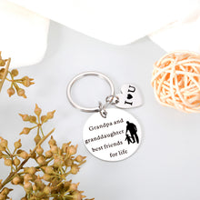 Load image into Gallery viewer, Grandpa Gifts Key Chain for Grandpa Christmas Birthday Gifts for Grandpa Daddy New Grandpa Granddaughter Gift Ideas for Fathers Day Family Gifts for Grandfather Dad Retirement Stocking Stuffers

