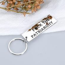 Load image into Gallery viewer, Delujouberst FuCK The Patriarchy Keychain Gifts for Her Women Feminist Gift for Her Activist Gift for Women
